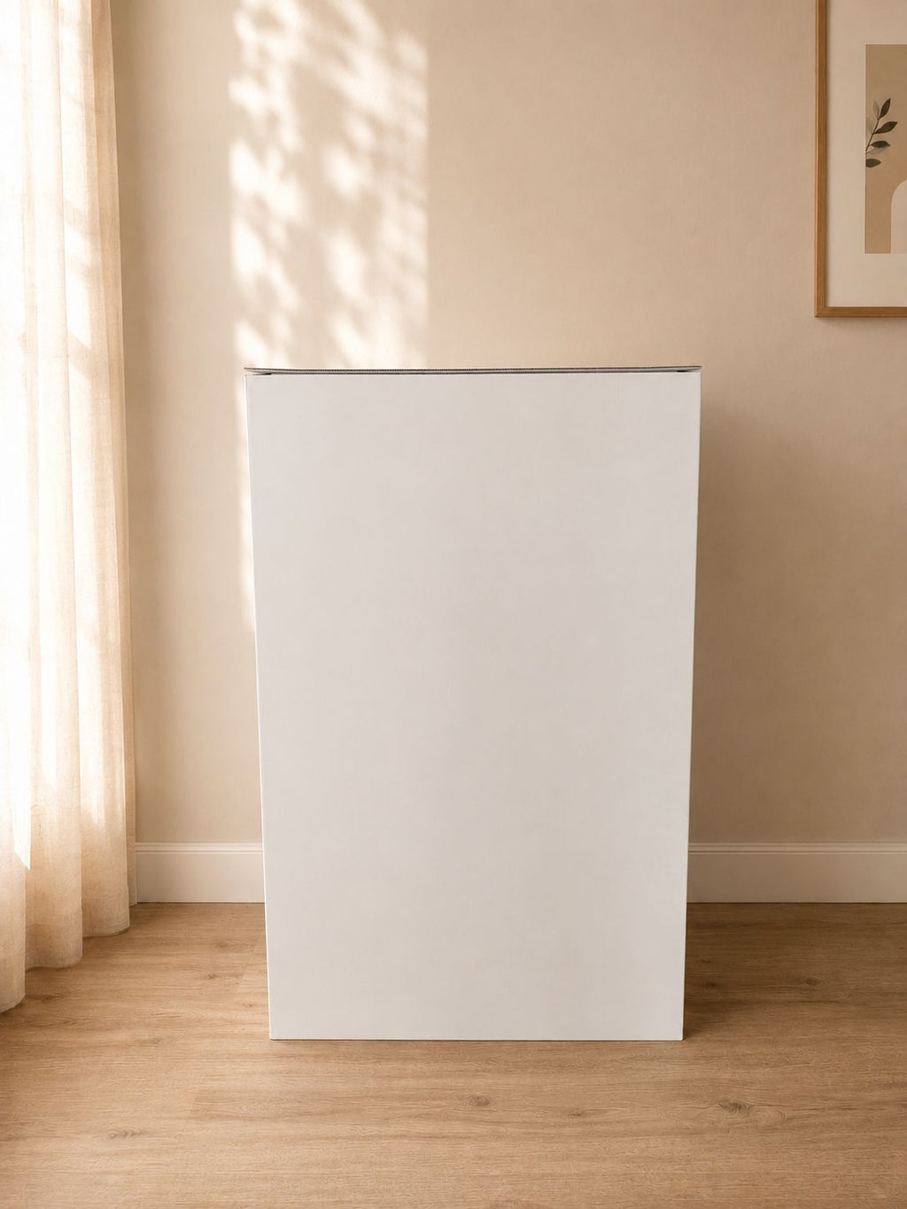 Eckküche aus Pappe – L-Form 270 × 180 cm mit Kühlschrank