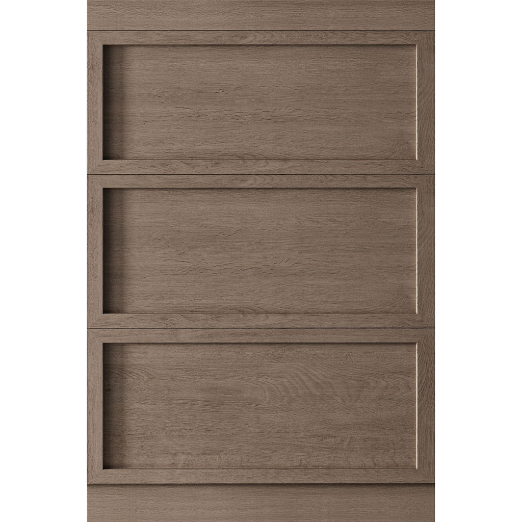 Küchenattrappe Schrank in Holzoptik für Home Staging